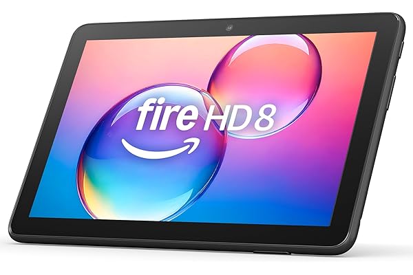 Amazon Fire HD 8 tablet (newest model), 8â€ HD Display, 4GB memory, 64GB, responsive and vibrant, designed for portable entertainment, Black