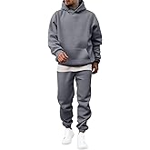 JMIERR Men's 2 Piece Outfits Hoodie Sweatshirt Tracksuit & Joggers Sweatpants Sweatsuit Set