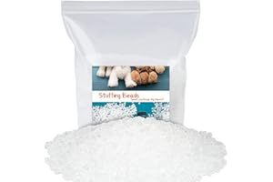Mnuizu 700g/24.7 oz Stuffing Beads, Poly Beads for Stuffing, Elastic Transparent Fill Beads for Stuffing Animals,Knitted Dolls, Bean Bags Filled Beads DIY Crafts