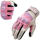 VXW Motorcycle Gloves for Women - with Palm & Knuckle Protection and Touchscreen Design for Motorbike, BMX, ATV, MTB