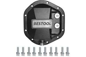 BESTOOL PROFESSIONAL GARAGE TOOLS & EQUIPMENT BESTOOL Heavy Duty Differential Cover for 2007-2023 Jeep Wrangler JK/JL & Gladiator JT - Dana 44 Axle | 3/8" Steel | Rust Proof & Heat Dissipation | Bolt-On Installation