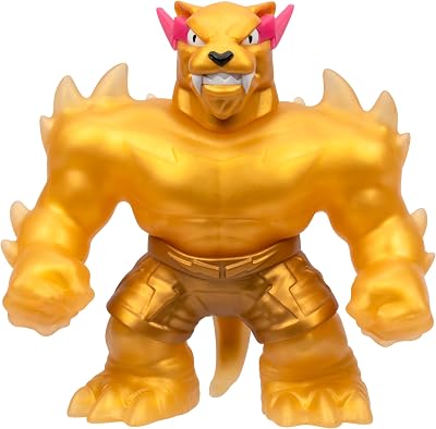 MRBEAST LAB Heroes of Goo Jit Zu Panther Stretchy 3x Size Blue 4.5in