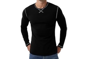 Sailwind Mens Thermal Underwear Long Sleeve Shirts Wool Base Layer Crewneck Top