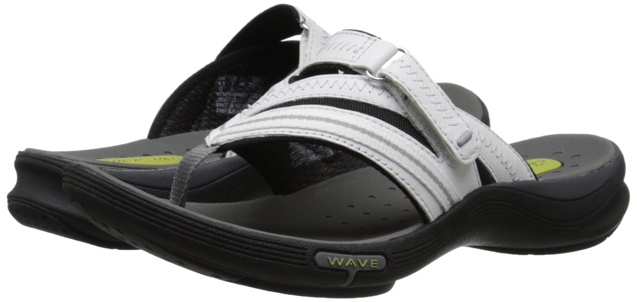 Clarks Women's Wave.Coast Flip-Flop black nubuck 5 - Choose SZ/color | eBay