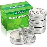 Peppermint Oil to Repel Mice and Rats, 4 Pack for Car Engines, Mouse Repellent Keeping Rodents Out of House Garages, Human Pet Dog Plant Safe
