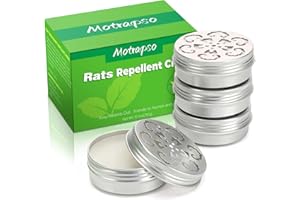 MOTRAPSO Peppermint Oil to Repel Mice and Rats, 4 Pack for Car Engines, Mouse Repellent Keeping Rodents Out of House Garages, Human Pet Dog Plant Safe