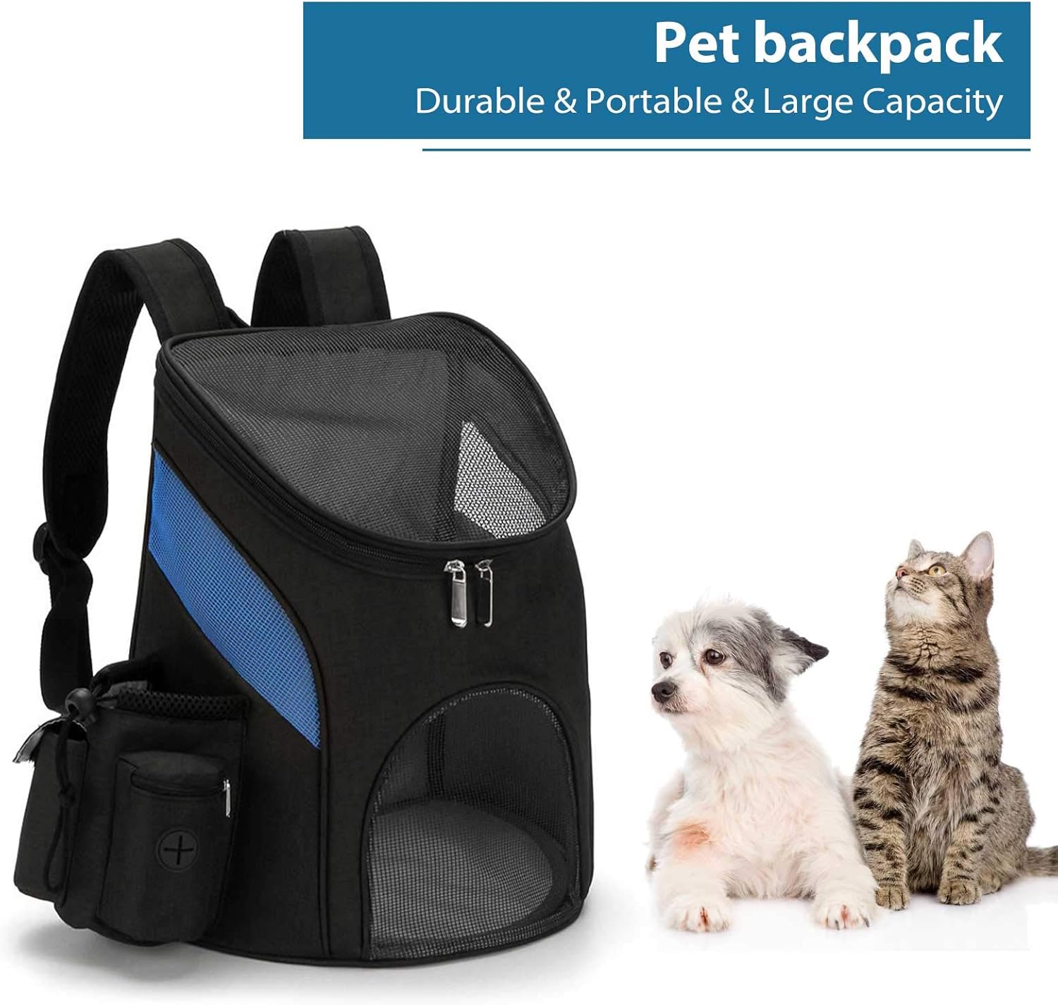 PETCUTE Cat dog carrier backpack small dog carrier bags with removable