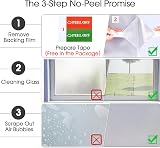 Lifetree Frosted Window Film Privacy 60x400 cm Non-Adhesive Static Cling view 8