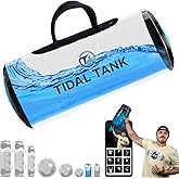 Tidal Tank -KettleTank Sand Bag Alternative 7lbs to 12lbs- Adjustable Aqua Bag & Power Bag with Water -Core and Balance Device- Portable Stability Fitness Equipment -Free App for Full Body Workout
