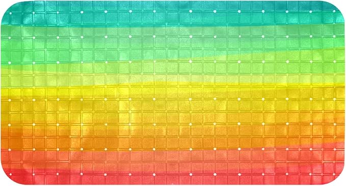 Alfombrilla de baño antideslizante con agujeros de drenaje, diseño de