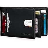 RUNBOX Wallet for Men Bifold RFID Blocking Wallets with 2 ID Window 14 Card Holders 1 cash pocket 1 Gift Box