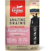 ORIJEN Amazing Grains High Protein Dry Dog Food Small Breed Recipe 10lb Bag