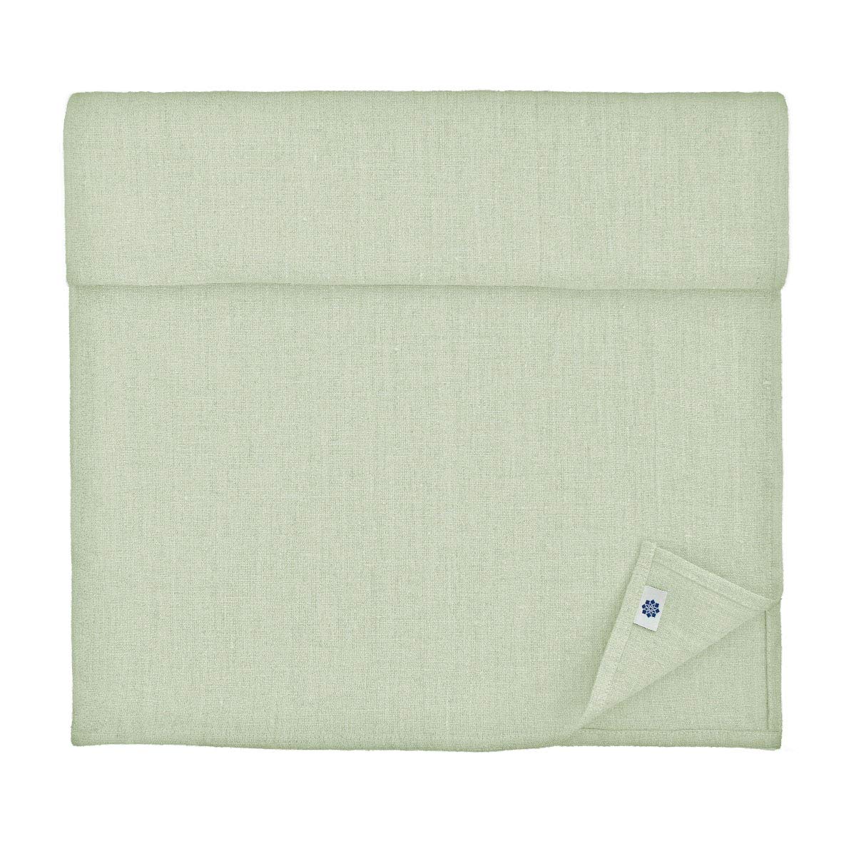 Linen & Cotton Table Runner Cloth Hygge in 100% Linen, Light Grey (40 x 90 cm) Washable Small Rectangle Runner for Coffee Table Home Decoration Kitchen Dining Party Brunch Christmas