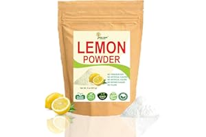 Indus Farms Superfoods Natural Lemon Powder, 8 oz, Nutritious Citrus Flavor for Baking, Cooking, Seasoning, Instant Lemonades, GMO-Free