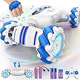 Loiley Remote Control Car, Gesture Sensing RC Car Boys Toys for 6-8 Years Old, Best Birthday Gifts for Kids, 4WD, 2.4Ghz, 360° Rotating, 2 Control Modes Control Transformer Toys Twist Cars