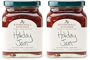 Stonewall Kitchen Limited Release Holiday Jam, Made in USA, Comes in a Beautiful Glass Jar, 12.5 Oz Ea (Pack of 2)
