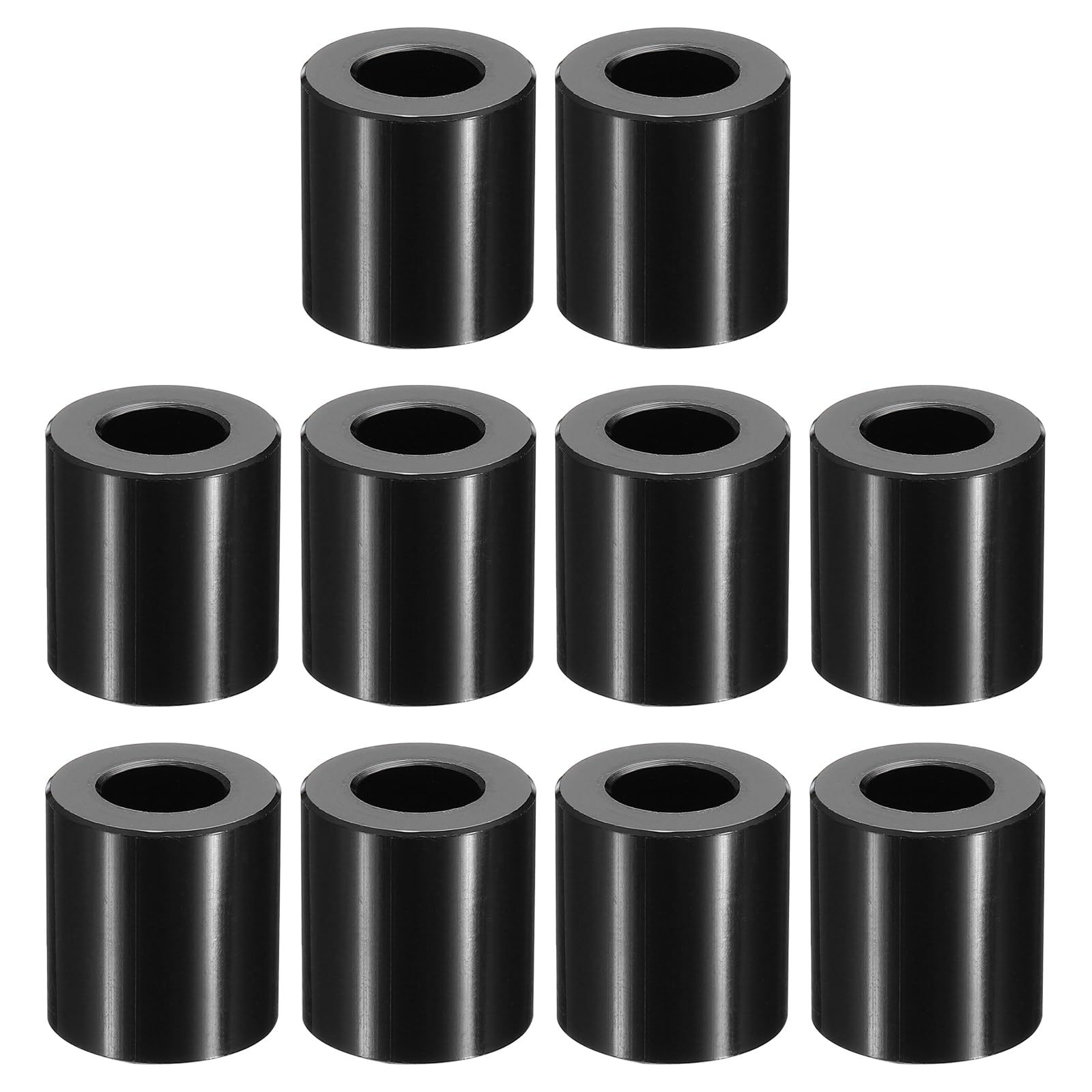 PATIKIL M10 Aluminum Spacers, 10 Pcs Metal Spacer Aluminum M10 x 3/4" OD x 3/4" L Aluminum Spacer Screw Standoff Round for 3/8" or M10 Screw Bolts