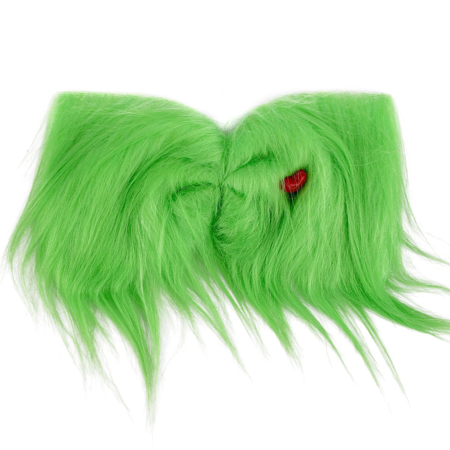 Large Green Furry Hair Bow, Green Headband Christmas Hair Clips Xmas Tree Decorations Fur Bowknot Christmas Hair Plush Pin Accessories for Women Girls Baby Costume Accessories Holiday Party