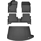 HAFIDI® Floor Mats & Cargo Liner Set Fit for 2013-2019 Ford Escape All Weather Protection TPE Anti-Slip Car Full Set Floor Liners Custom Accessories - Black