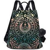 ALAZA Moon & Star Alchemy Magical Backpack Purse for Women Anti Theft Fashion Back Pack Shoulder Bag
