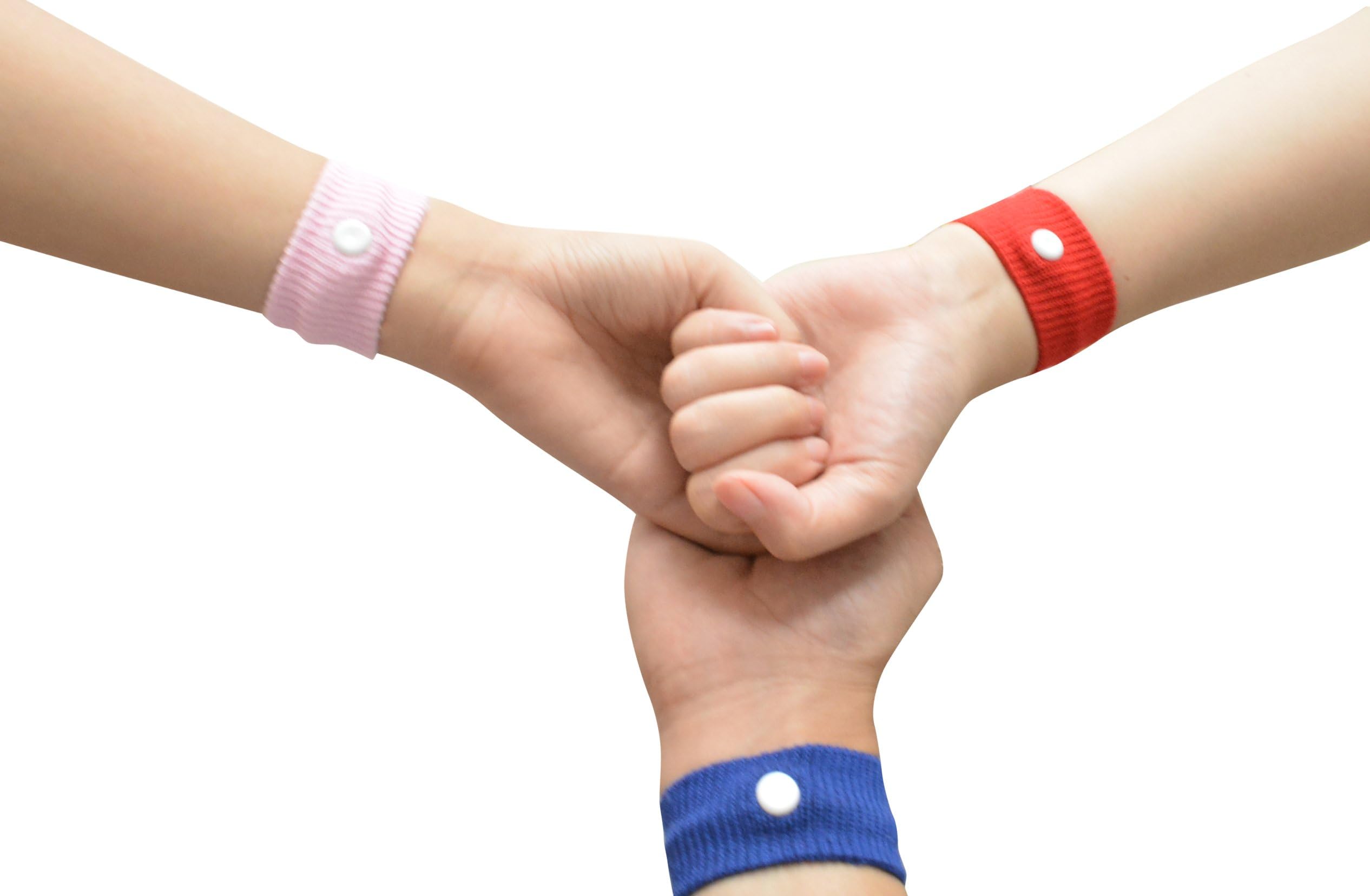 Pair of Acupressure Anti-Nausea Motion Sickness Relief Wristbands (Pink) Great for Controlling Nausea Due to Morning Sickness, Motion Sickness or Chemotherapy 8 Colors Nausea Relief Bracelet