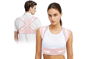 TEE TEA Shoulder Posture Corrector for Women & Men – Adjustable Upper Back Support Brace for Neck, Shoulder Muscle Relief – C