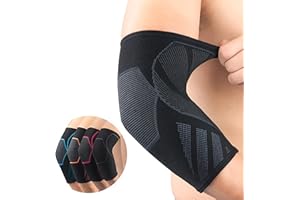 CYCLXY Elbow Compression Sleeve(1 Pair)，Tennis Elbow Braces for Tendonitis and Tennis Elbow，Arm Supports golfer elbow support，tennis elbow relief for women & men,elbow sleeve for weightlifting