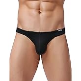 iKingsky Men's Everyday Basic Modal Thong Underwear Sexy No Show T-back Under Panties