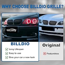 BILLDIO E46 Grill - Front Kidney Grill Double Slats
