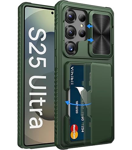 Amazon.com: Vihibii for Samsung Galaxy S25 Ultra Wallet Case