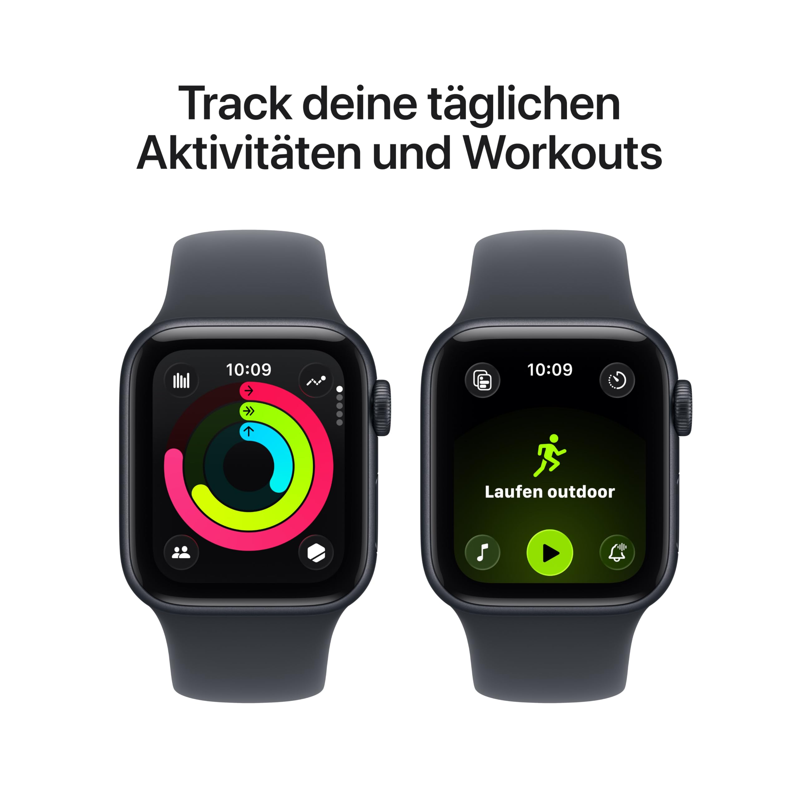 Apple Watch SE 3 GPS 40 mm Smartwatch mit Aluminiumgehäuse in Mitternacht und Sportarmband in Mitternacht (M/L). Fitness‑ und Schlaftracker, Herzfrequenzmesser, Always-On Display, Wasserschutz 5
