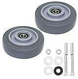 URBEST Push Cart Wheels, Heavy Duty 4 Inch PU
