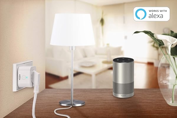 ednet Pack de 2 enchufes WiFi con aplicacin y Control por Voz para Amazon AlexaGoogle Home Enchufe con proteccin de Contacto WiFi Color Blanco