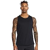 2XU Men's Aero Sleeveless Tank - Lightweight Quick-Drying Running Top - Black/Silver Reflective