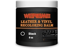 WERBME Leather Recoloring Balm & Color Restorer - Multipurpose Dye & Paint for Faded Leather Couches, Car Seats, Shoes | Fix 