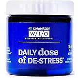 Swanson WIO Daily dose of DE-Stress Support, Relaxation, Feel Calmer, Rest Better, Less Stress, Lactium Milk Protein Peptide, Adaptogen, Wellness, 30 Capsules (30-Day Supply)