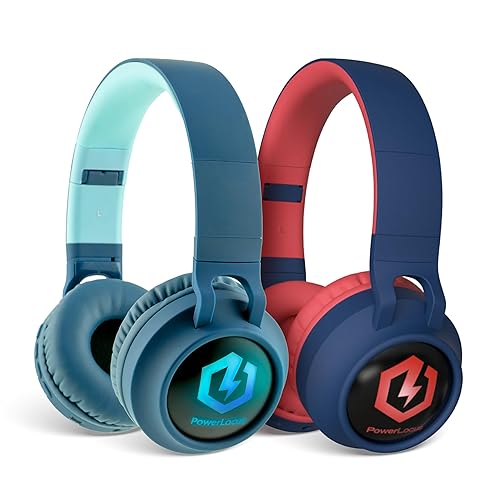 PowerLocus Pack Bluetooth Headphones for Kids, Wireless