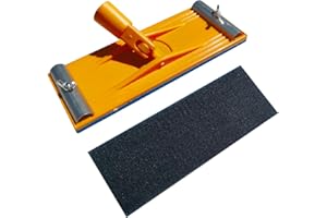 TOROMP Pole Sander Replacement Hook and Loop Head - No-Flip Design with Quick Release Clamp and Universal Coarse Threaded Collar Sander Block- Sander Head Only