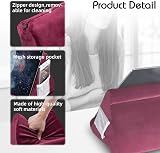 Mcbazel Tablet Pillow Stand for iPad Dark Wine Red Multi-Angle Cushion view 6