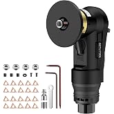 GETLITOOL Pneumatic Chamfering Tool, Air Chamfer Tool with 12C &amp; 10R-Blade | Air Beveling Tool with 12C-Angle &amp; 10R-Angle Blade, 45&deg; Edge Deburring 30000RPM with 4-Speed for Metal/Steel/Wood, 1/4" Inlet