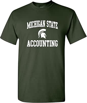 Amazon Com Michigan State Spartans Arch Logo Departments College T Shirt Team Color Clothing Shoes Jewelry