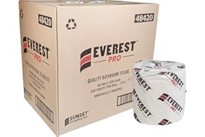 Everest PRO Toilet Paper 48 Rolls, 420 Sheets per Roll