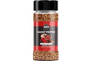 Birch & Meadow, Ghost Pepper Flakes, 250,000+ SHU, Extremely Hot Bhut Jolokia Chile Peppers (1.8 Ounce)