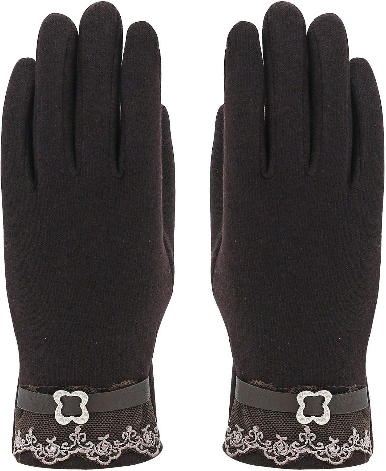 Guantes De Mujer De Al Moda Aire Invierno C\u00e1lido Libre Mitones De Color Festivo S\u00f3lido Guantes ...