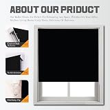 Funky Gadgets Thermal Blackout Roller Blind 120x165 cm Easy Fit Easy Install view 4