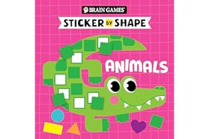 Brain Games - Sticker by Shape: Animals (For Kids Ages 3-6)