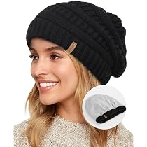 FURTALK Slouchy Beanie Voor Dames – Zachte, Warme Gebreide Wintermuts Met Kasjmier En Wol, Hoofdomtrek 54-60 Cm – Meerdere Kleuren