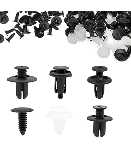 Nissan Push Pin Clips 200PCS Bumper Clips 8mm Push Fender Flare Fastener For Infiniti And Nissan Plastic Rivet Retainer Clips I240533241 Nissan Bumper Clips - Foto 4