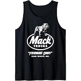 Mack Trucks Performance Counts Bulldog Logo Trucking Tank Top