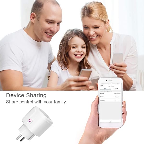 16A Smart Steckdose funktioniert mit HomeKit 24 GHz WIFI Inteilligent Stecker kompatibel mit Siri Alexa Assistant SmartThings Energieberwachung Timer kein Hub erforderlich 1packMit LED Licht